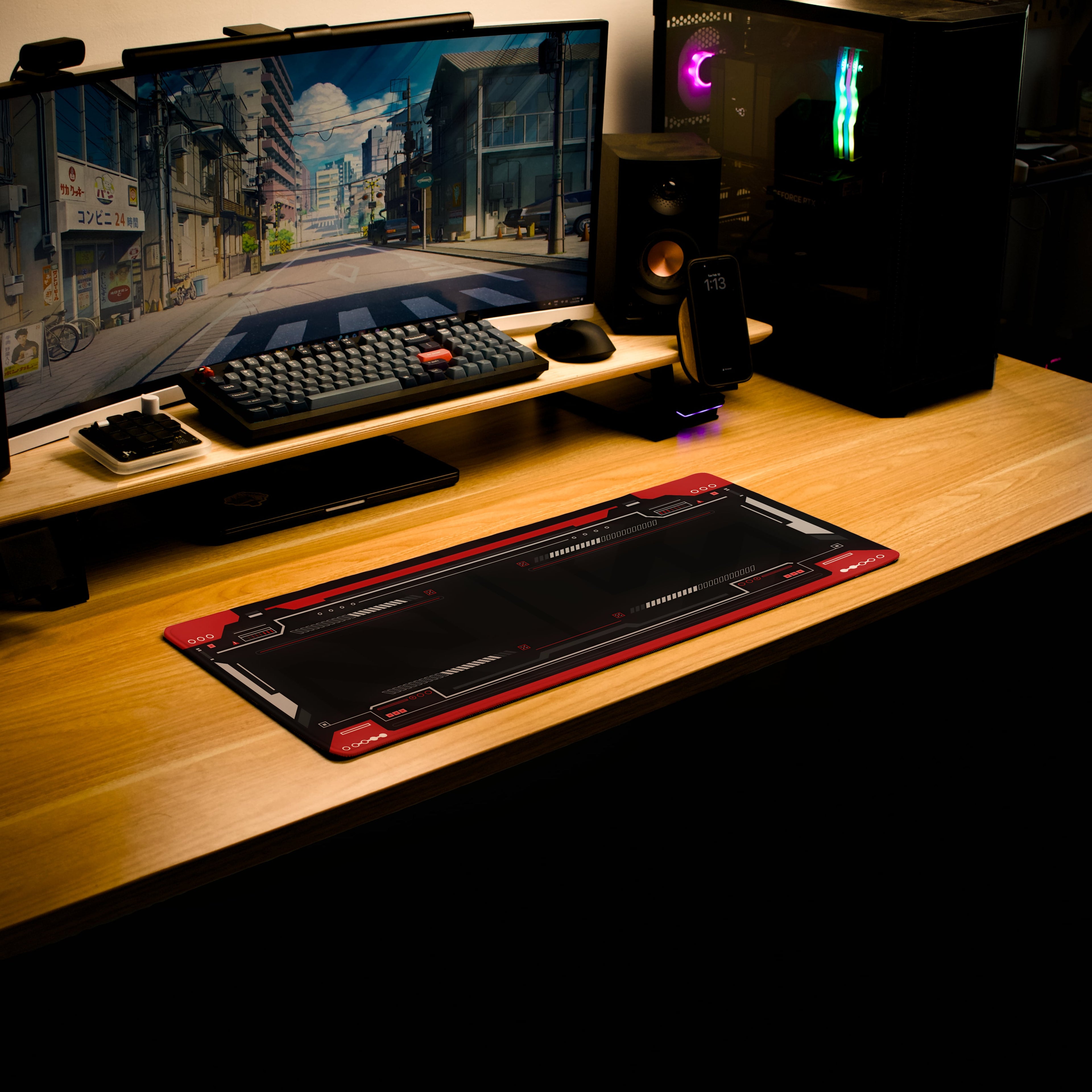 Mecha-01 Deskmat | Red