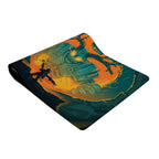 Battle by Deodude — rolled and angled deskmat mockup