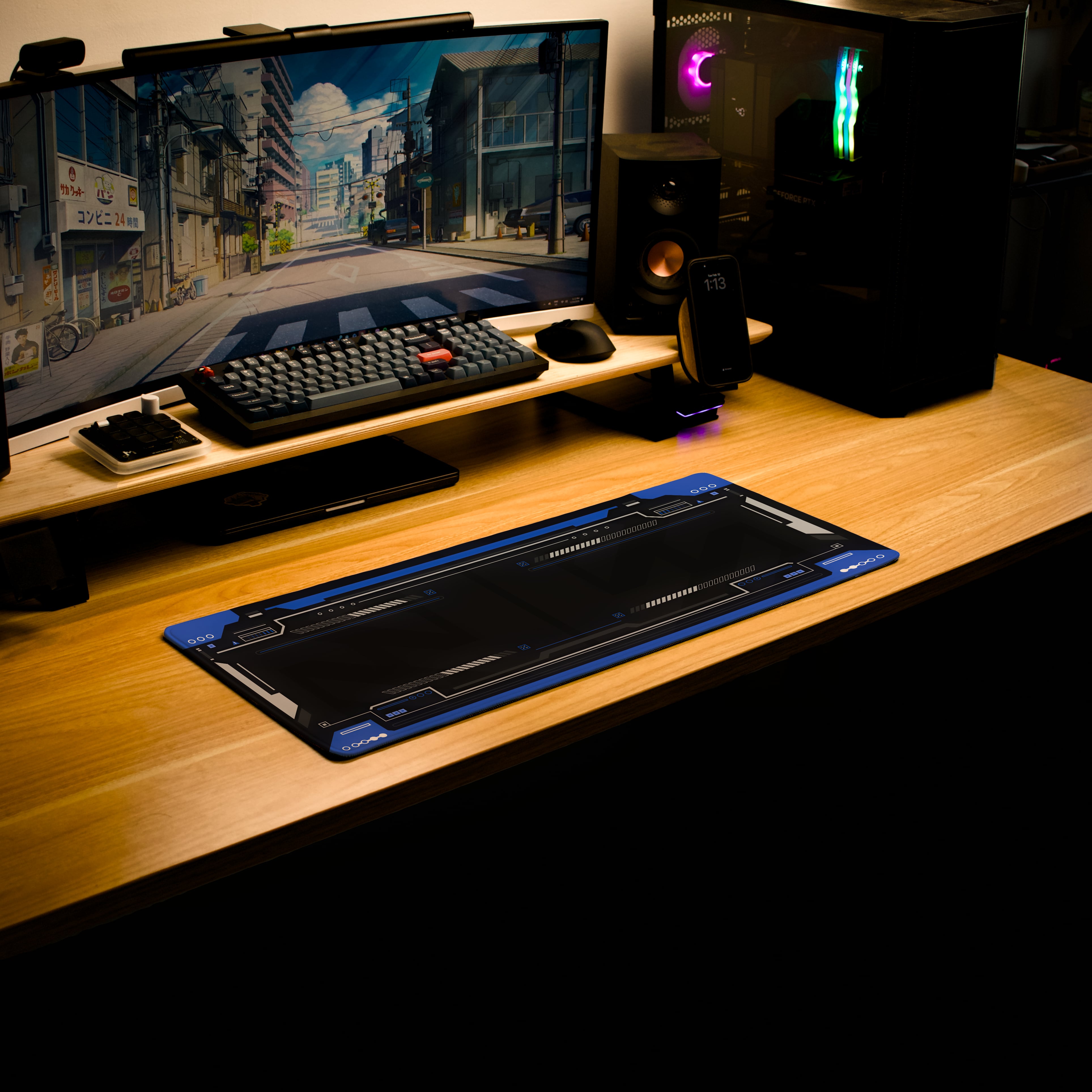 MECHATU-A On-Desk! セット Mecha-01 Deskmat | Blue – Zenithpads